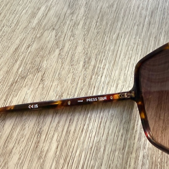 quay australia press tour tortoise oversized square retro sunglasses eyewear NEW - Picture 4 of 4